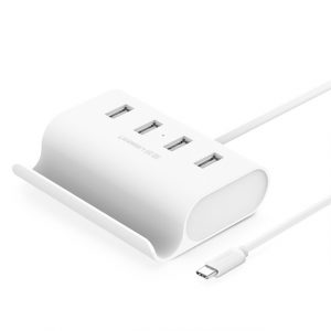 USB-C to 4-Ports USB 2.0 HUB White 0.5M