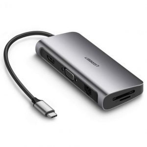TYPE C to SD+TF+3*USB 3.0 +PD Converter Gray TYPE C to SD+TF+3*USB 3.0 +PD Converter Gray