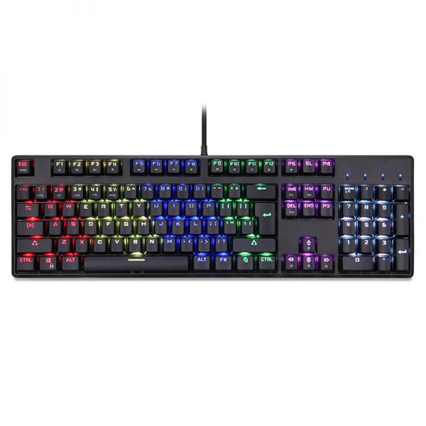 K96 Wired mechnical keyboard RGB black color with side laser