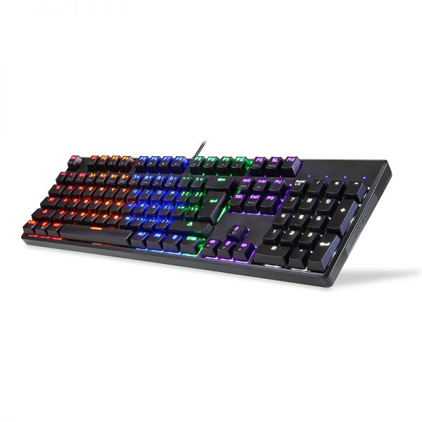K96 Wired mechnical keyboard RGB black color with side laser