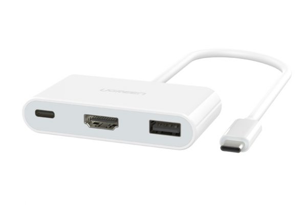 UGREEN USB-C HDMI Multiport Adapter   White ABS