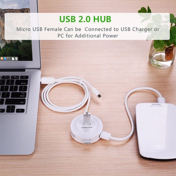 UGREEN USB 2.0 4 PORT HUB   0.5M