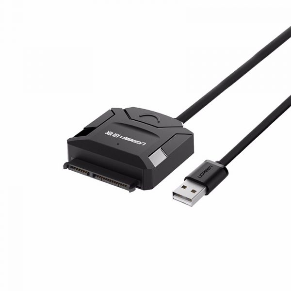 UGREEN USB 2.0 to SATA Hard Driver converter cable with 12V 2A power adapter  50CM