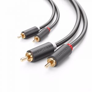 2RCA male to 2RCA male stereo audio video cable 3M