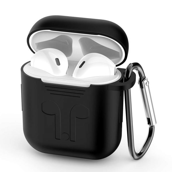 UGREEN Silicone AirPods Case Cover with Climbing Buckle - Black