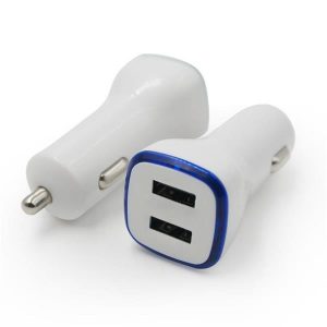 Ugreen ABS Case Dual USB Car Charger 2.4A 2.4A  White