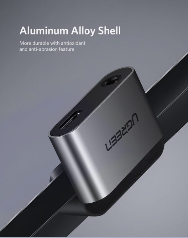 Ugreen Type C to 3.5mm Audio  Type C Female Adapter Aluminum case