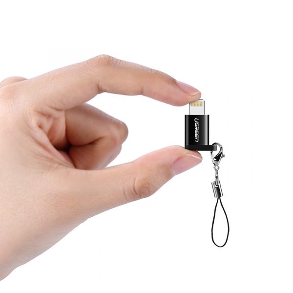 UGREEN Micro USB Female to Lightning Male Adapter (Black)