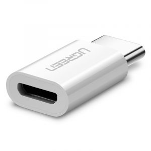 USB 3.1 Type-C to Micro USB Adapter ABS case White