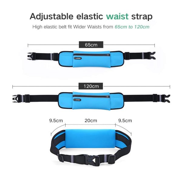 Ugreen Sport Running Waist Pack Waterproof Belt  Black