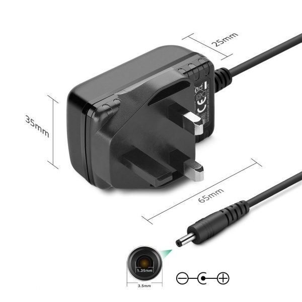 Ugreen 12V 2A Power Adapter Black 1.5M