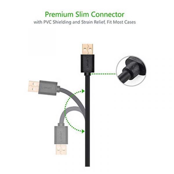 UGREEN Micro USB Male to USB male cable-1M