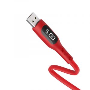 S6 Sentinel Charging Data Cable Time Display Type C Red