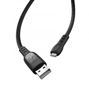 S6 Sentinel Charging Data Cable Time Display Micro Black