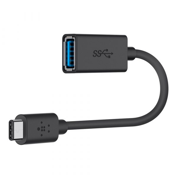 Belkin 3.0 USB-C TO USB-A ADAPTER,5GBPS,1.5A,BLK