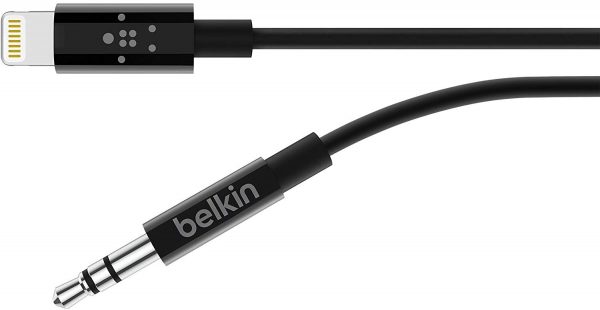 Belkin CABLE, M/M,LTG TO 3.5MM,3',BLACK