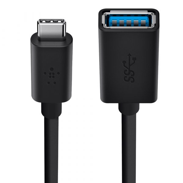 Belkin 3.0 USB-C TO USB-A ADAPTER,5GBPS,1.5A,BLK