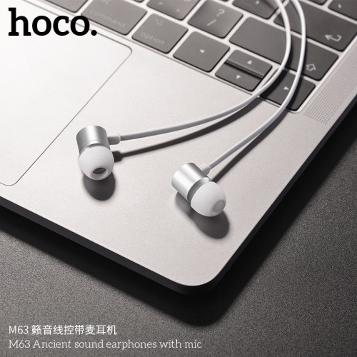 M63 Ancient Sound Earphones with Mic Black