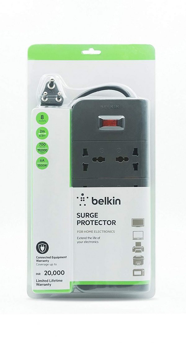 Belkin Essential Series 8-Socket Surge Protector