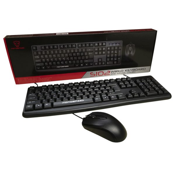 Motospeed S102 Wired Mouse and keyboard combo