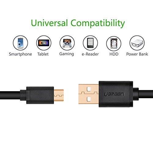 UGREEN Micro-USB male to USB male cable gold-plated -0.5M