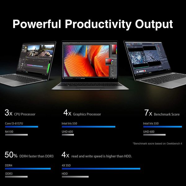 CHUWI CoreBook Pro 13''IPS Intel Core i3, 8GB RAM+256GB SSD