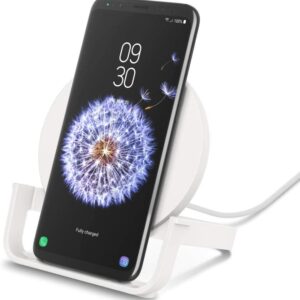 Belkin F7U108btWHT Boost Up Bold Wireless Charging Stand with 1.2m Micro-USB Cable, 10W, White