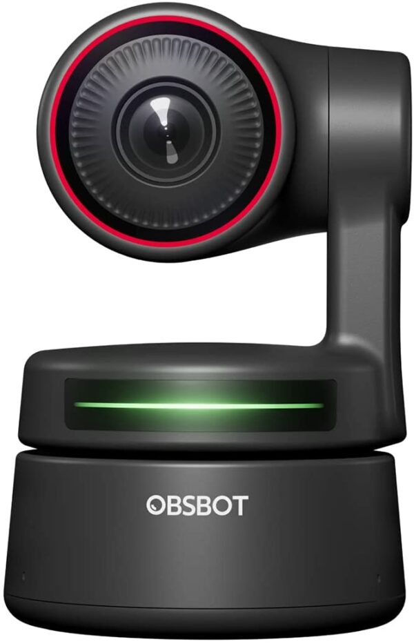 OBSBOT Tiny PTZ 4K Webcam with Dual Omni-Directional Microphones