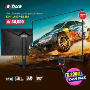 Dahua DHI-LM27-E331A 27 inch 180Hz QHD IPS Gaming Monitor