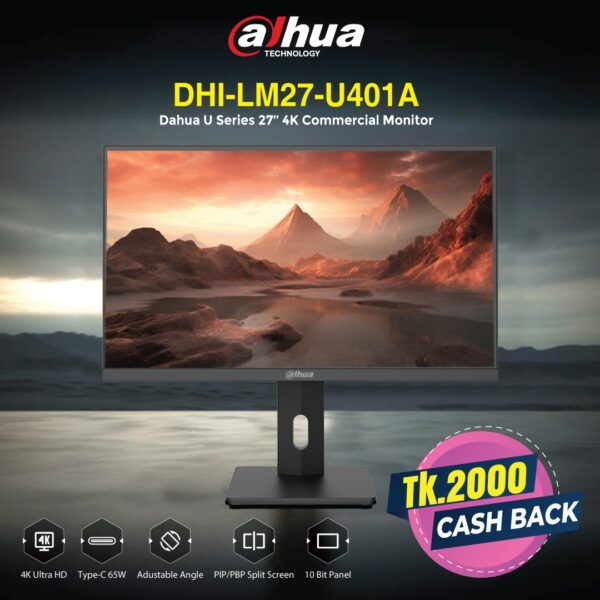 Dahua DHI-LM27-U401A 27" 4K UHD IPS Monitor